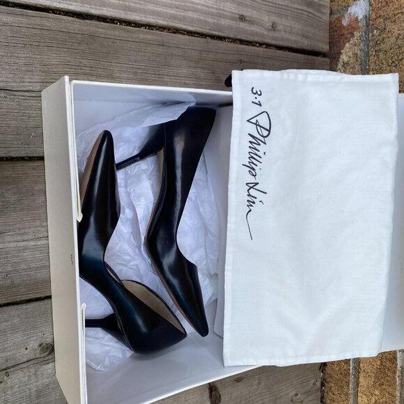 3.1 Phillip Lim Martini Pump Black High Heels Size 36 - Picture 7 of 11